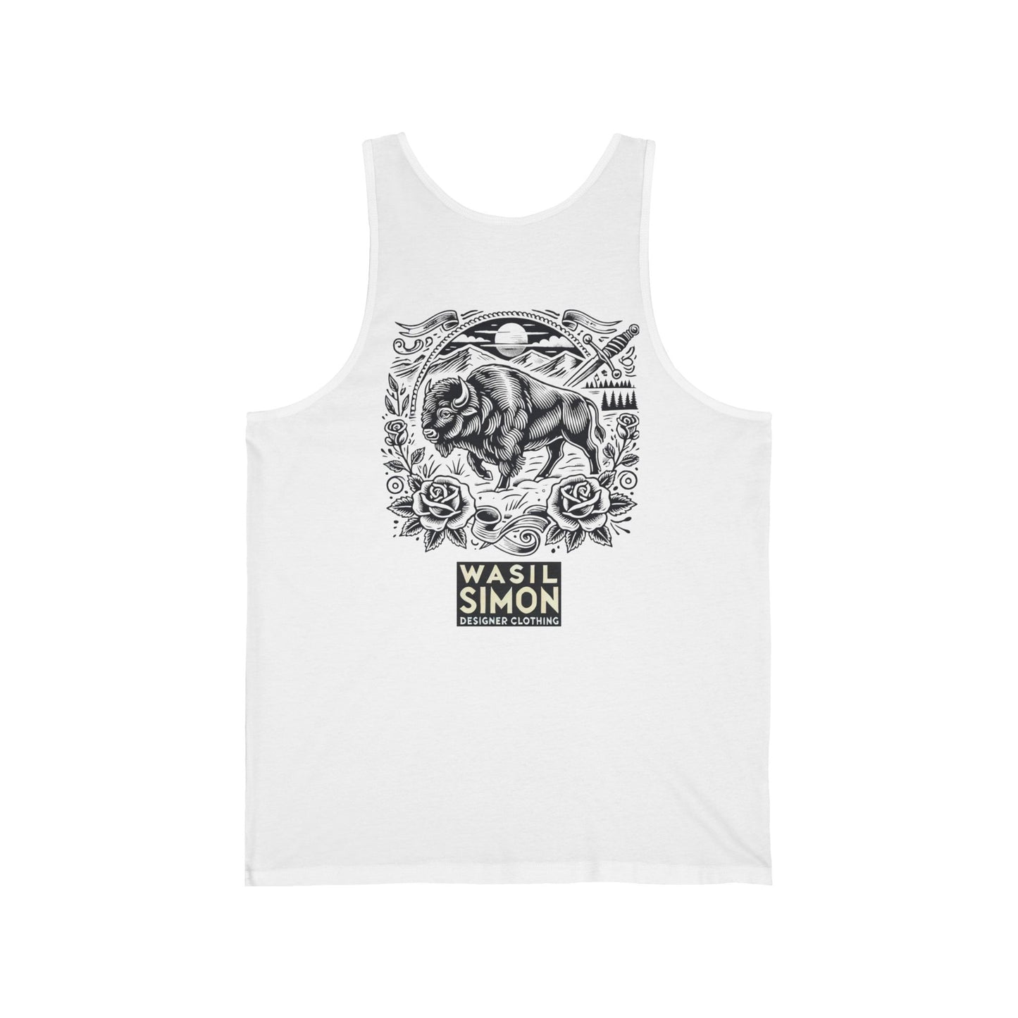 Wasil Simon's "Buffalos Resilience" Unisex Jersey Tank