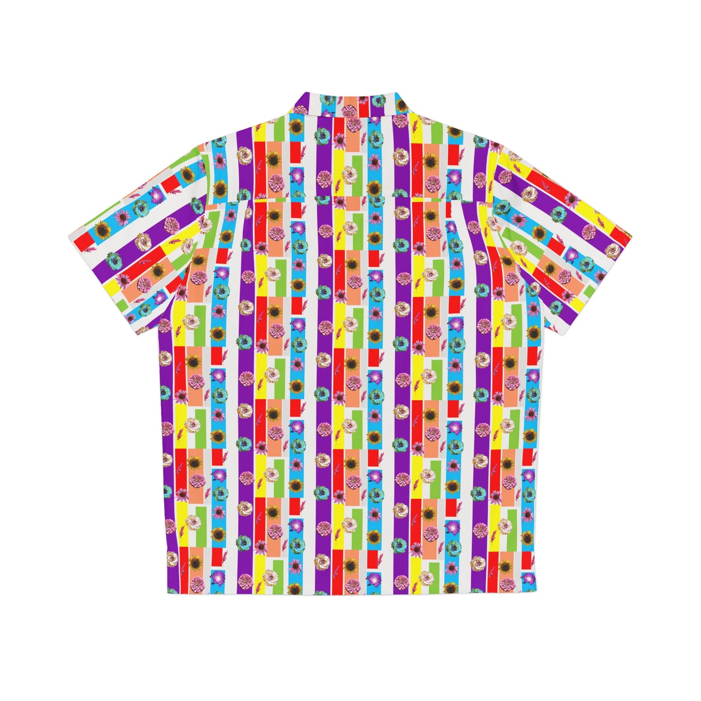 WS Power With Flower Men’s Button Down Shirt