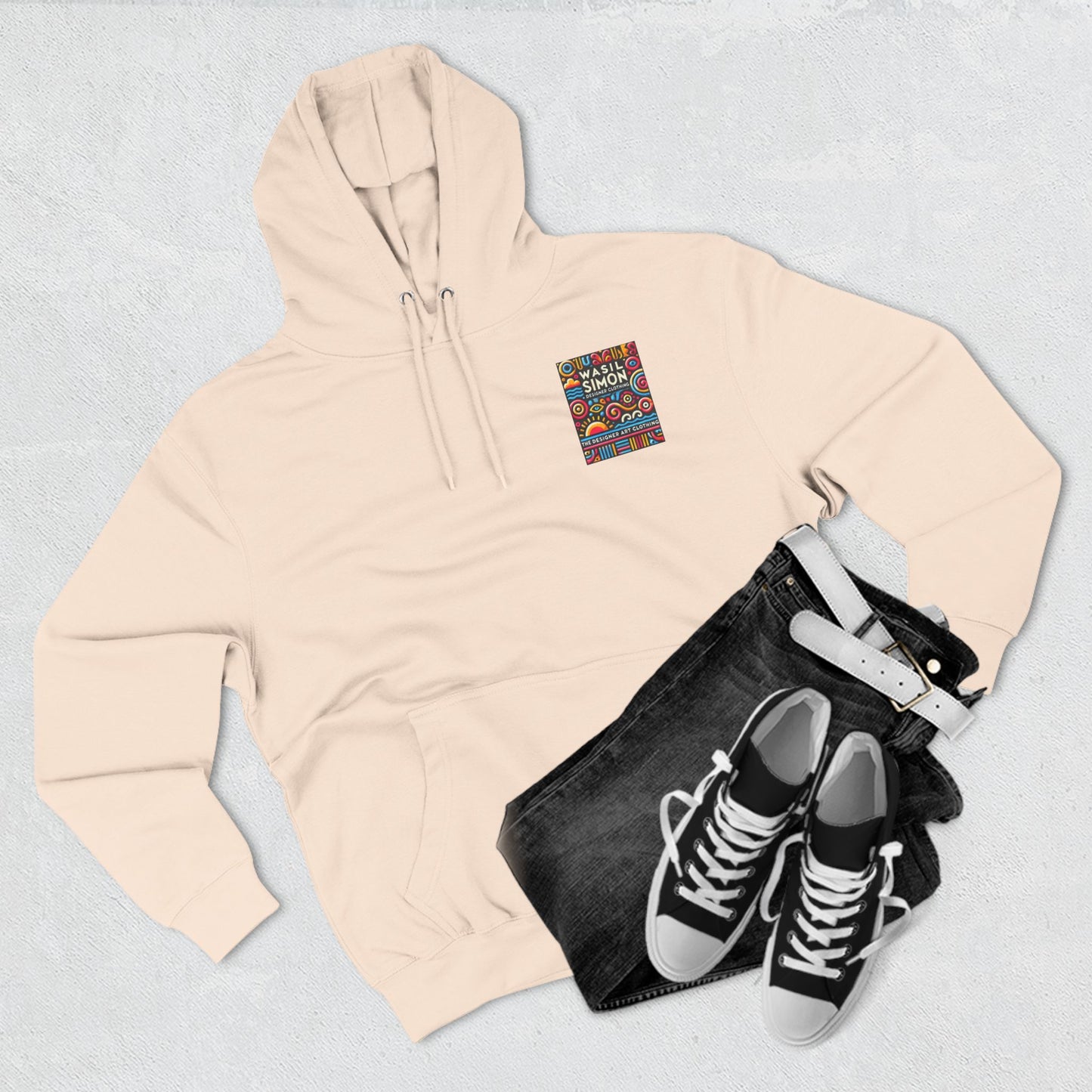 Wasil Simon's "Aquatic Mystery" Three-Panel Fleece Hoodie