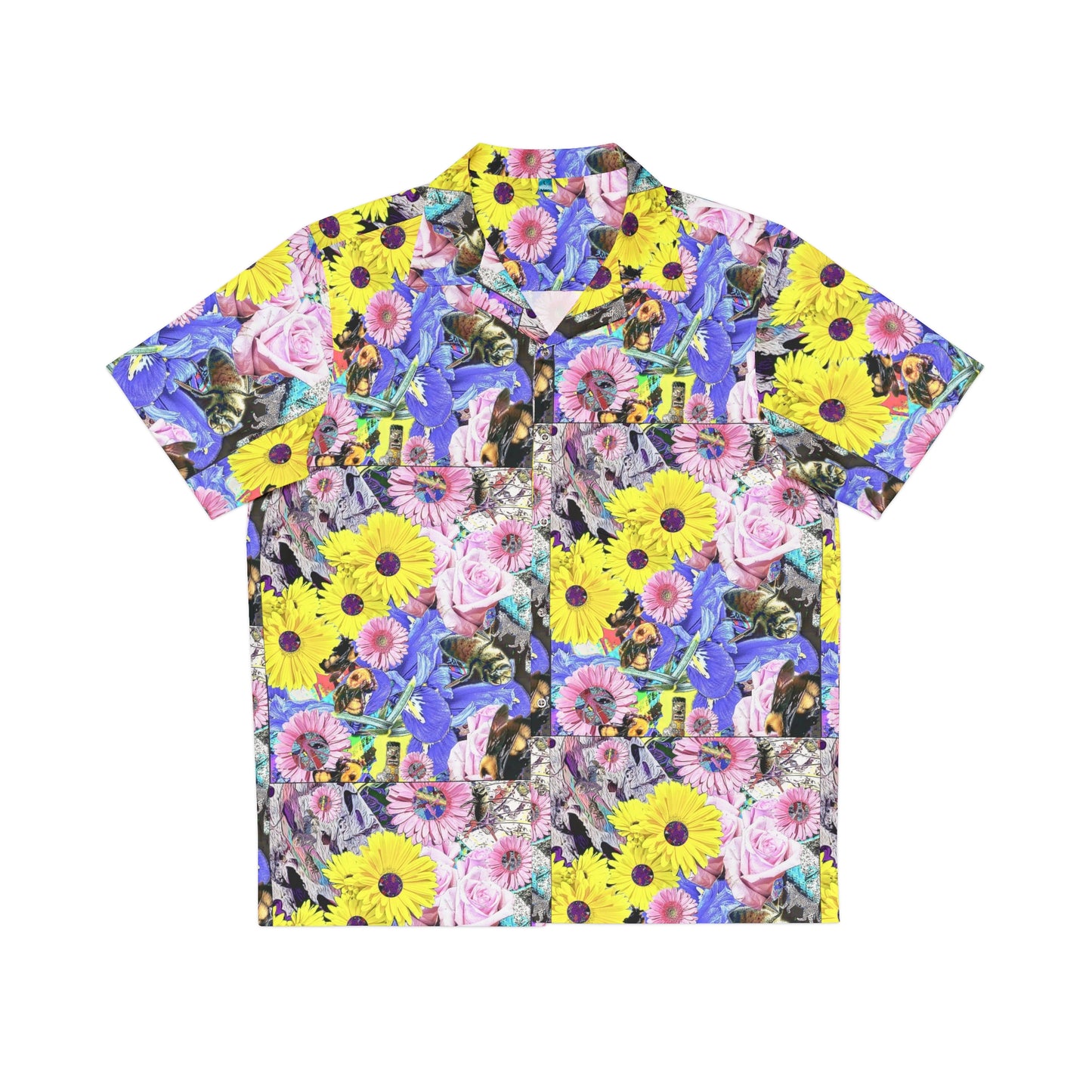 Floral Symphony Men's Button Down Shirt