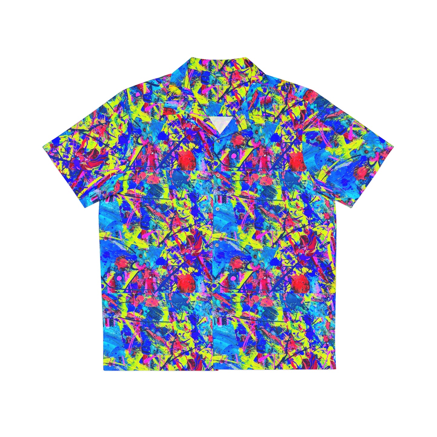 The Wasil Simon Splatter Men's Button Up Shirt