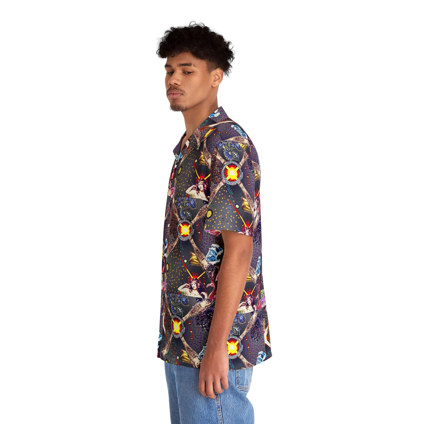Ethereal Nexus Men's Button Down Shirt