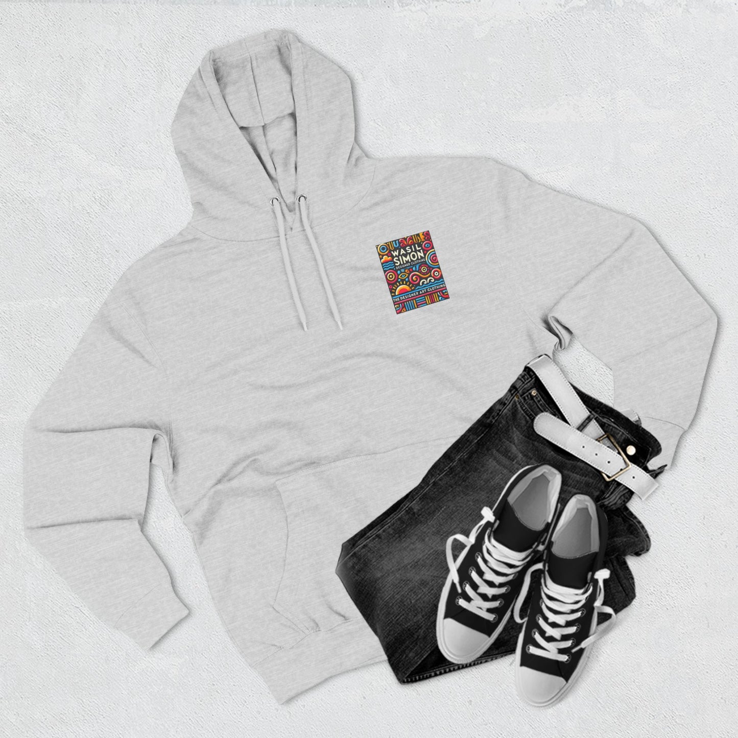 Wasil Simon's "Aquatic Mystery" Three-Panel Fleece Hoodie