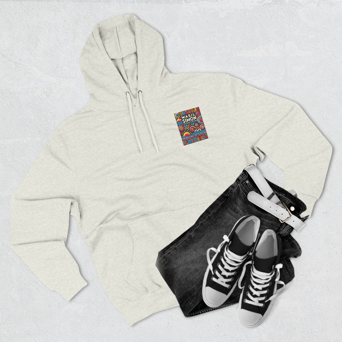 Wasil Simon's "Aquatic Mystery" Three-Panel Fleece Hoodie