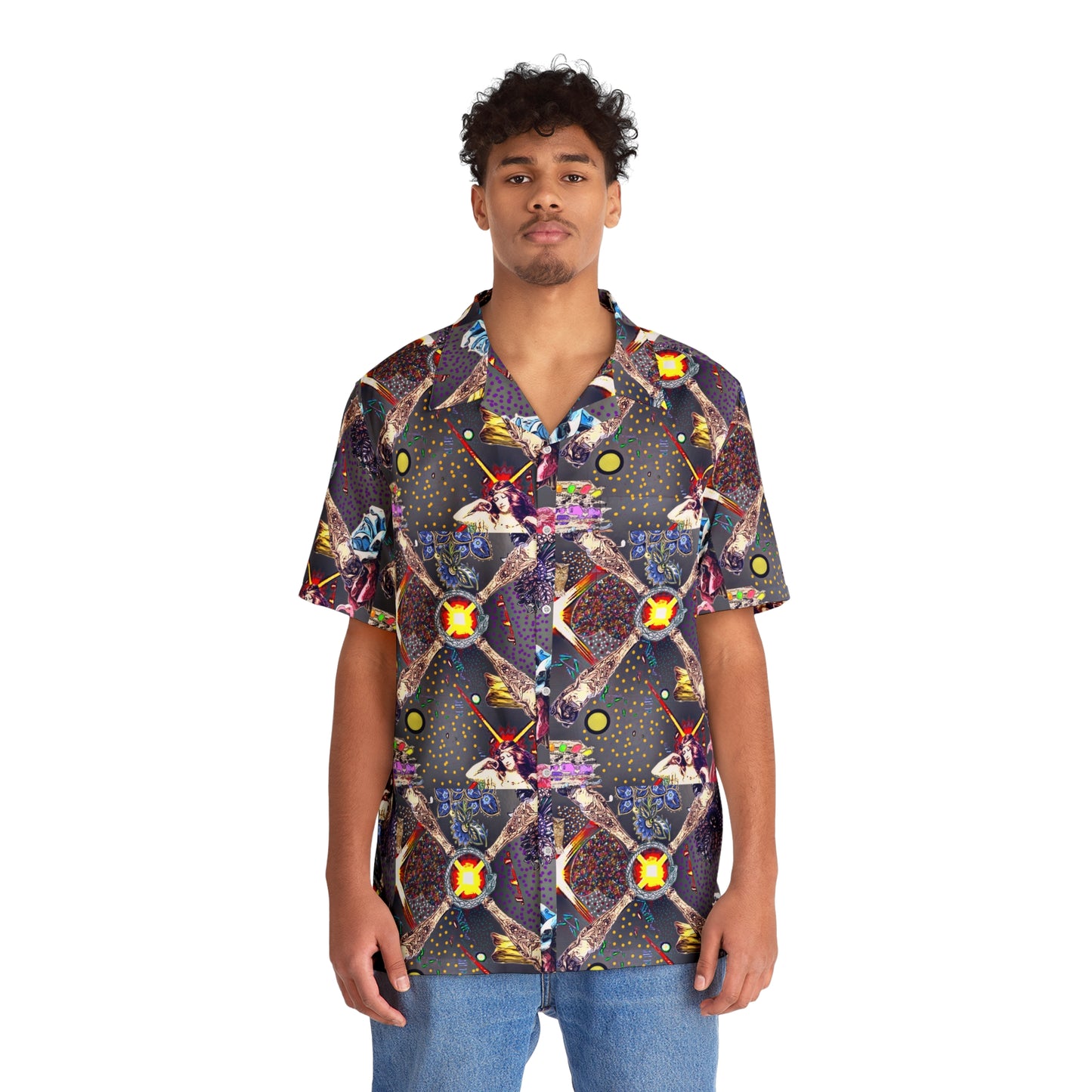 Ethereal Nexus Men's Button Down Shirt
