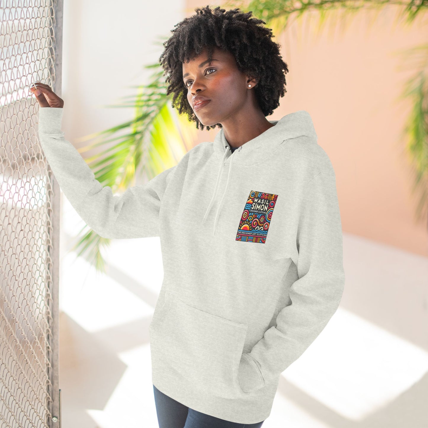 Wasil Simon's "Aquatic Mystery" Three-Panel Fleece Hoodie