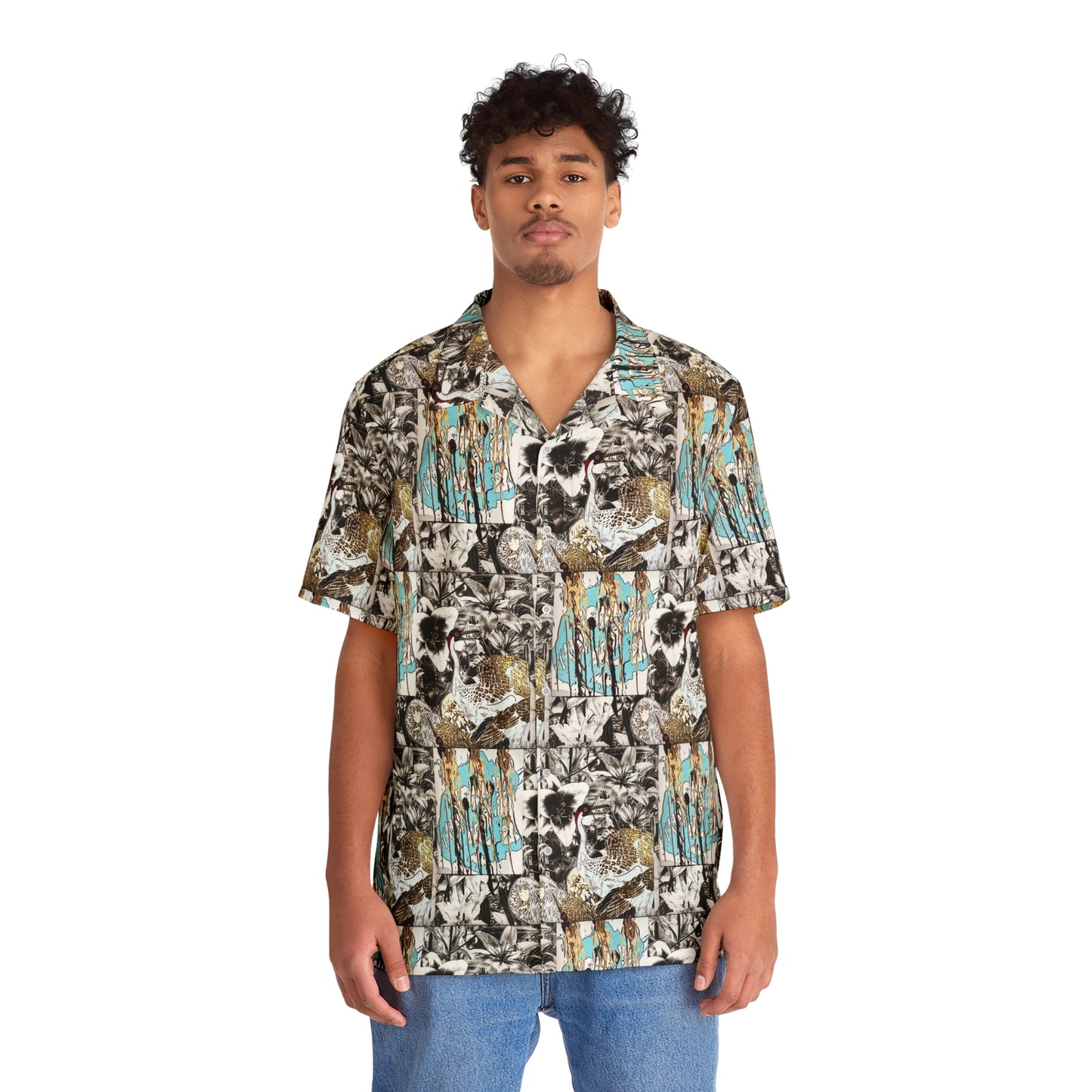 Dripping Dreams X Nature's Whisper Men's Button Down Shirt
