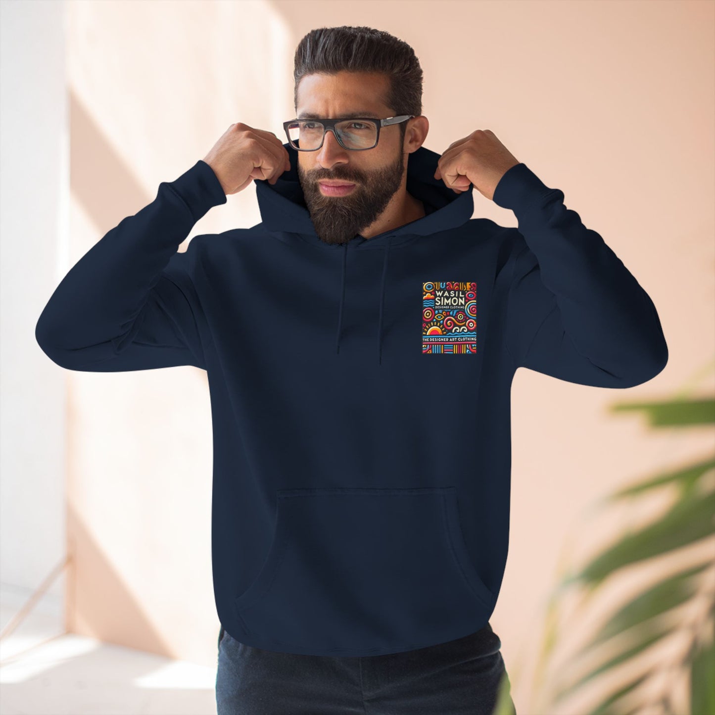 Wasil Simon's "Aquatic Mystery" Three-Panel Fleece Hoodie