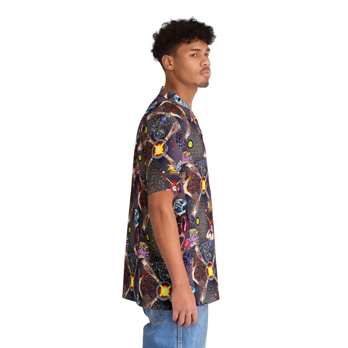 Ethereal Nexus Men's Button Down Shirt