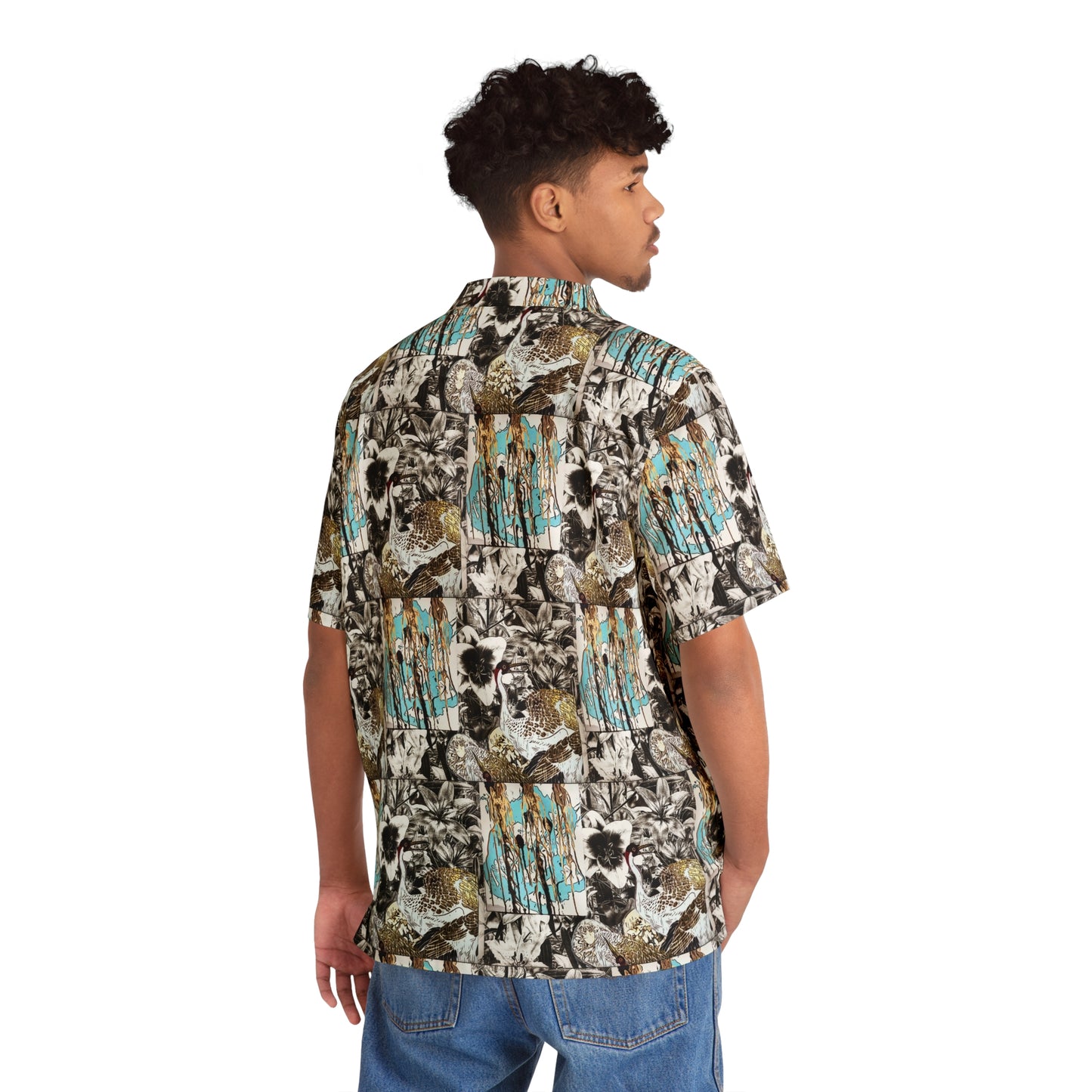 Dripping Dreams X Nature's Whisper Men's Button Down Shirt