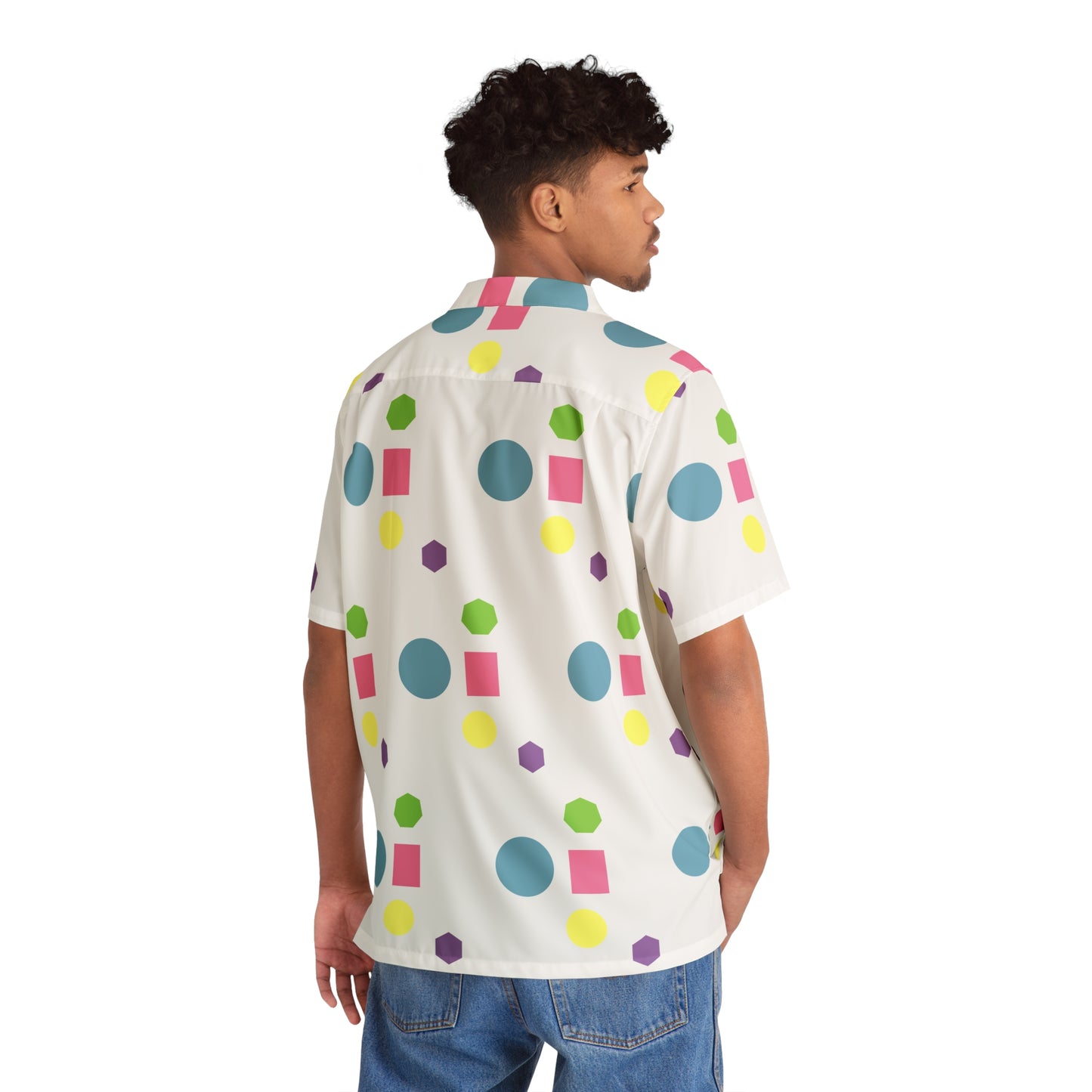 "Geometric Simon" Mens Button Down Shirt