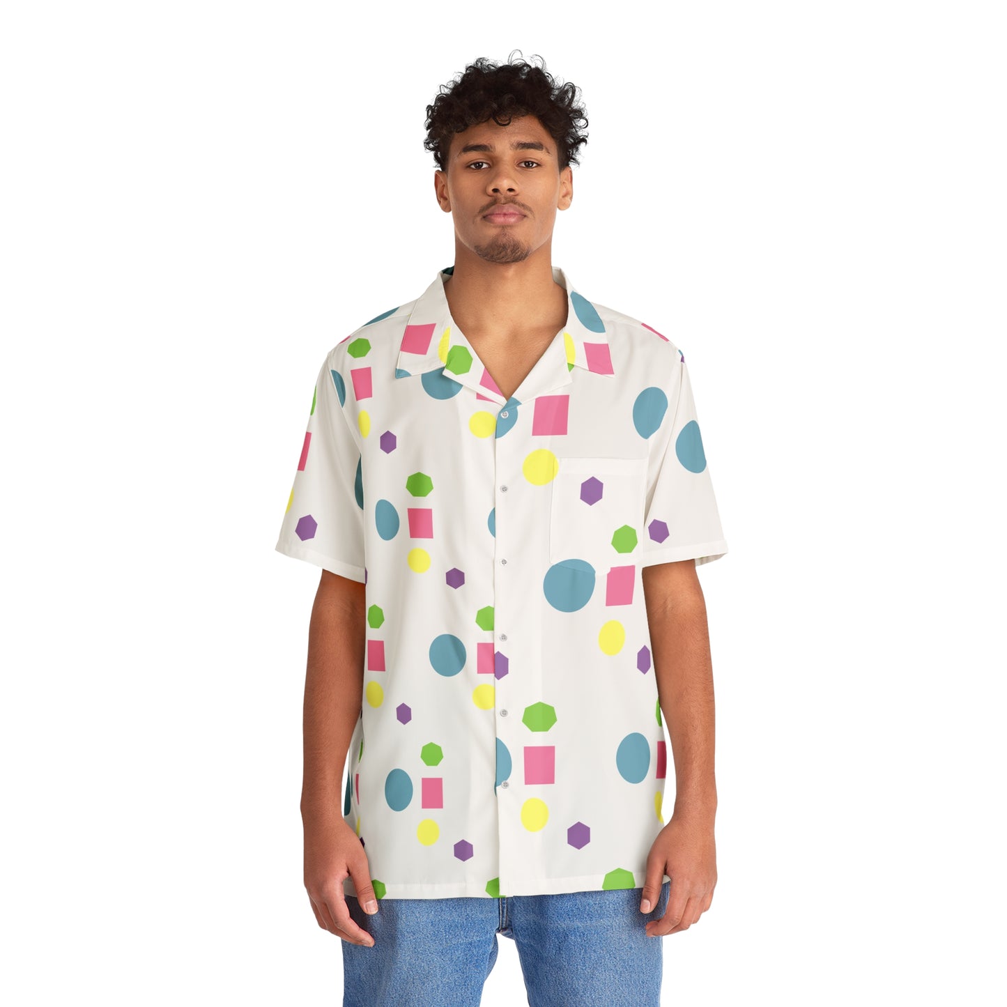 "Geometric Simon" Mens Button Down Shirt