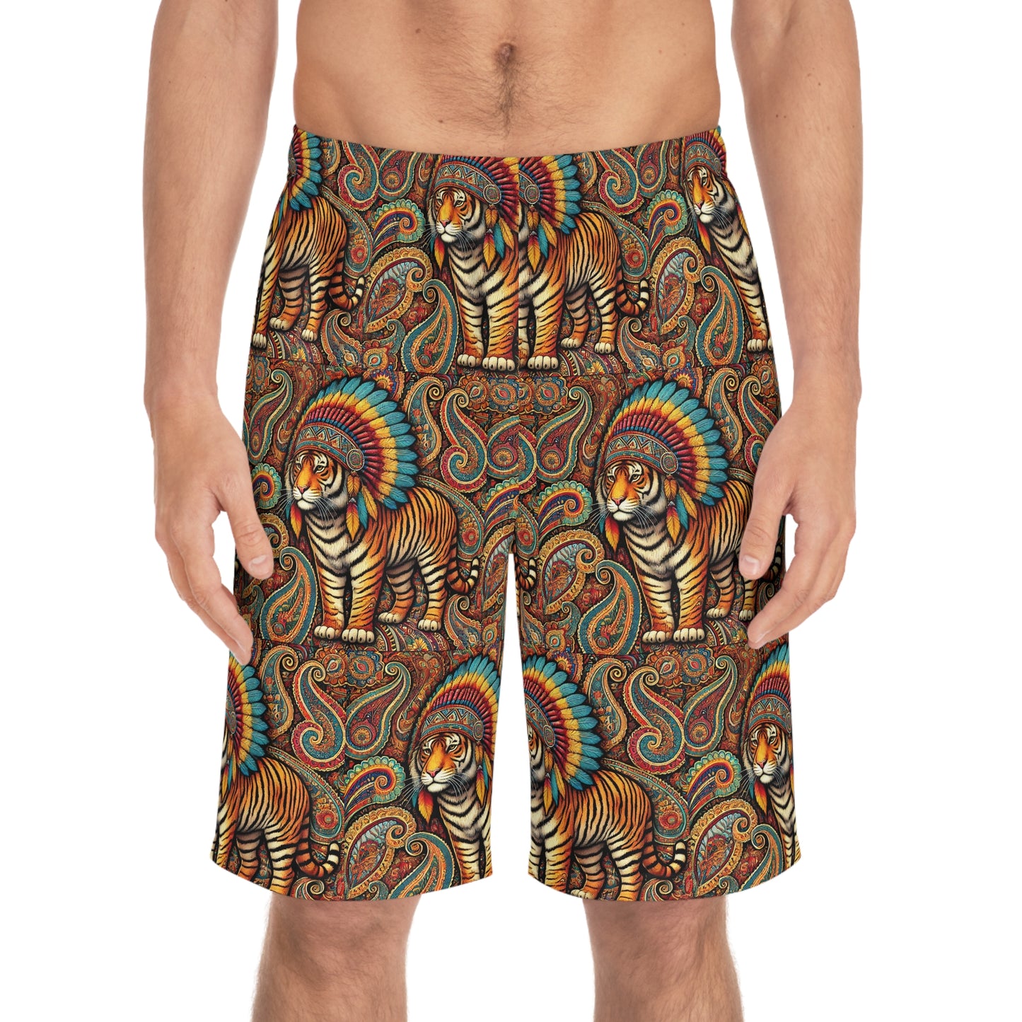 Wasil Simon's Rising Tiger Men's Board Shorts