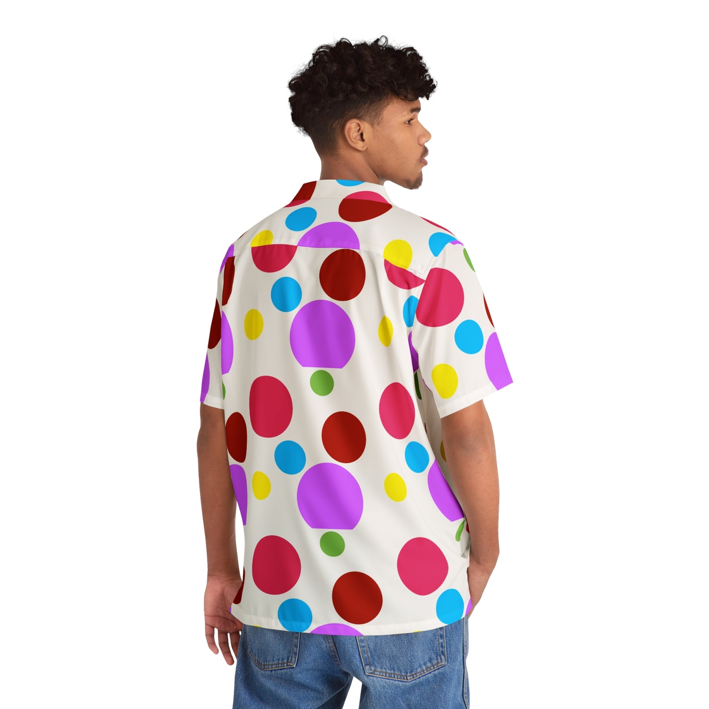 "Vivid Spheres" Men's Button Down Shirt