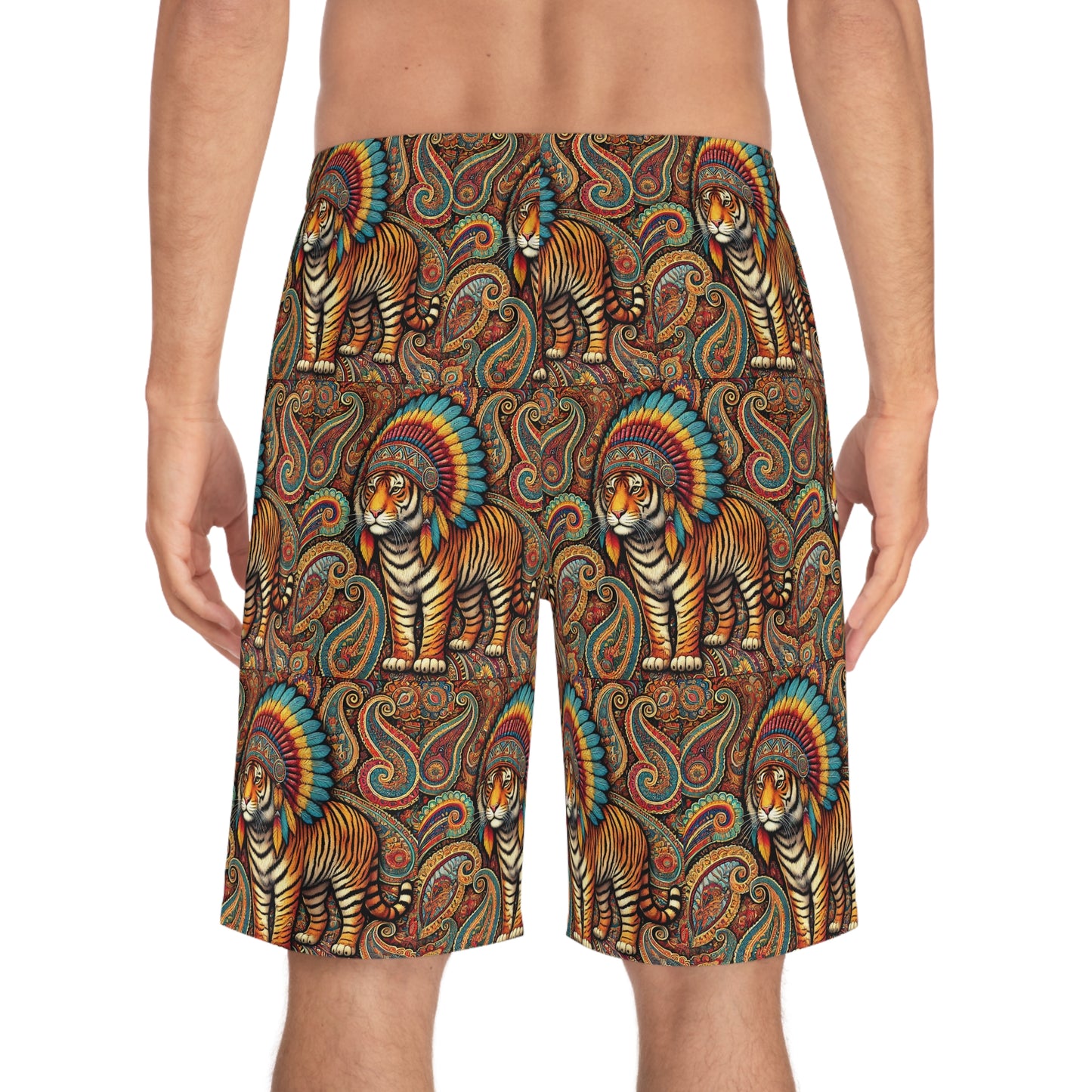 Wasil Simon's Rising Tiger Men's Board Shorts