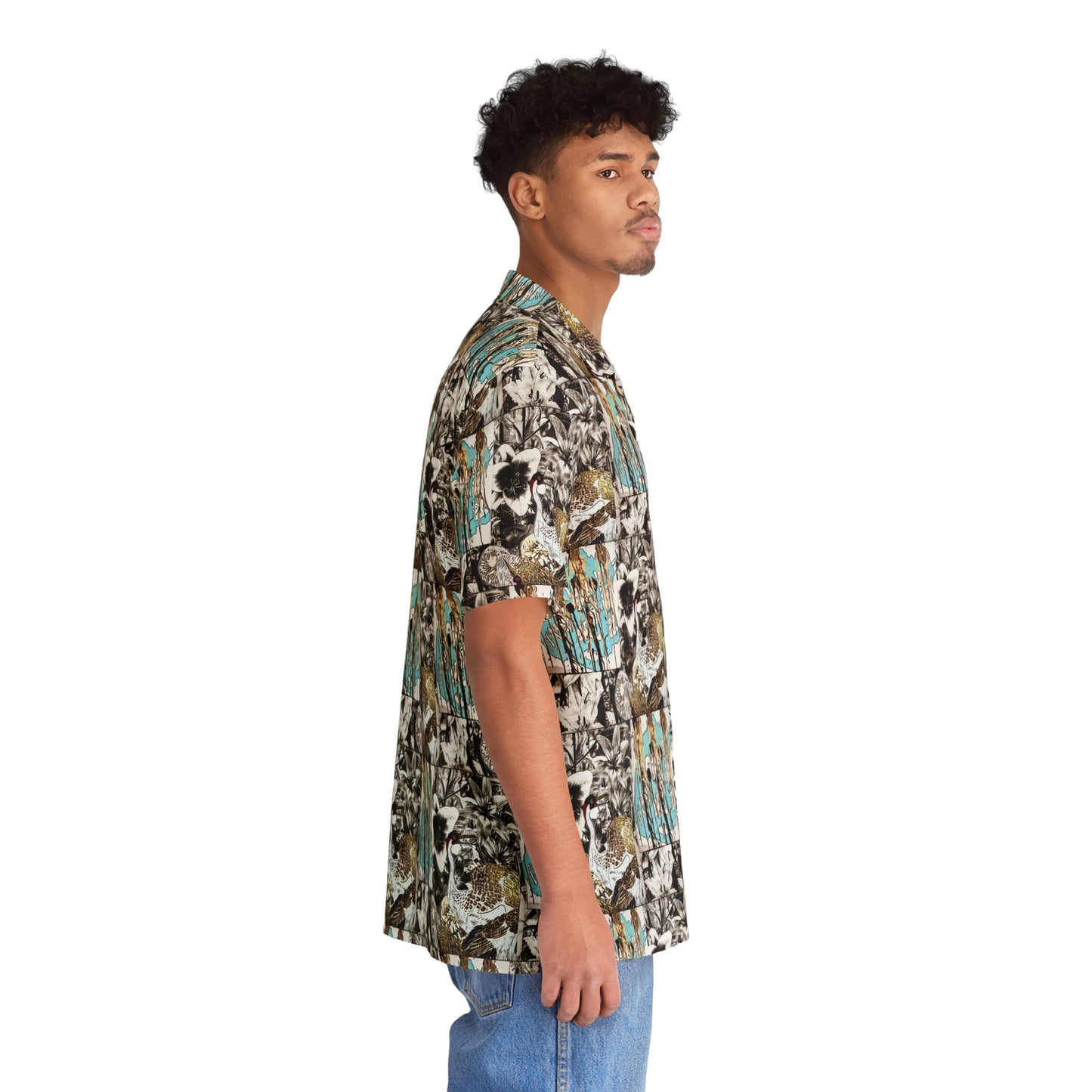 Dripping Dreams X Nature's Whisper Men's Button Down Shirt