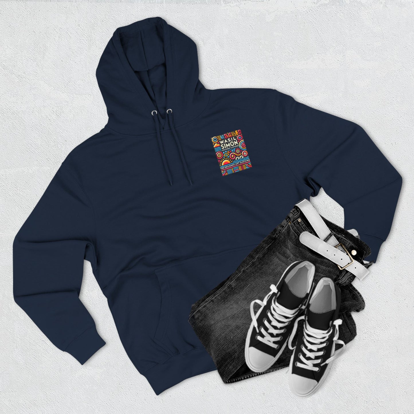 Wasil Simon's "Aquatic Mystery" Three-Panel Fleece Hoodie