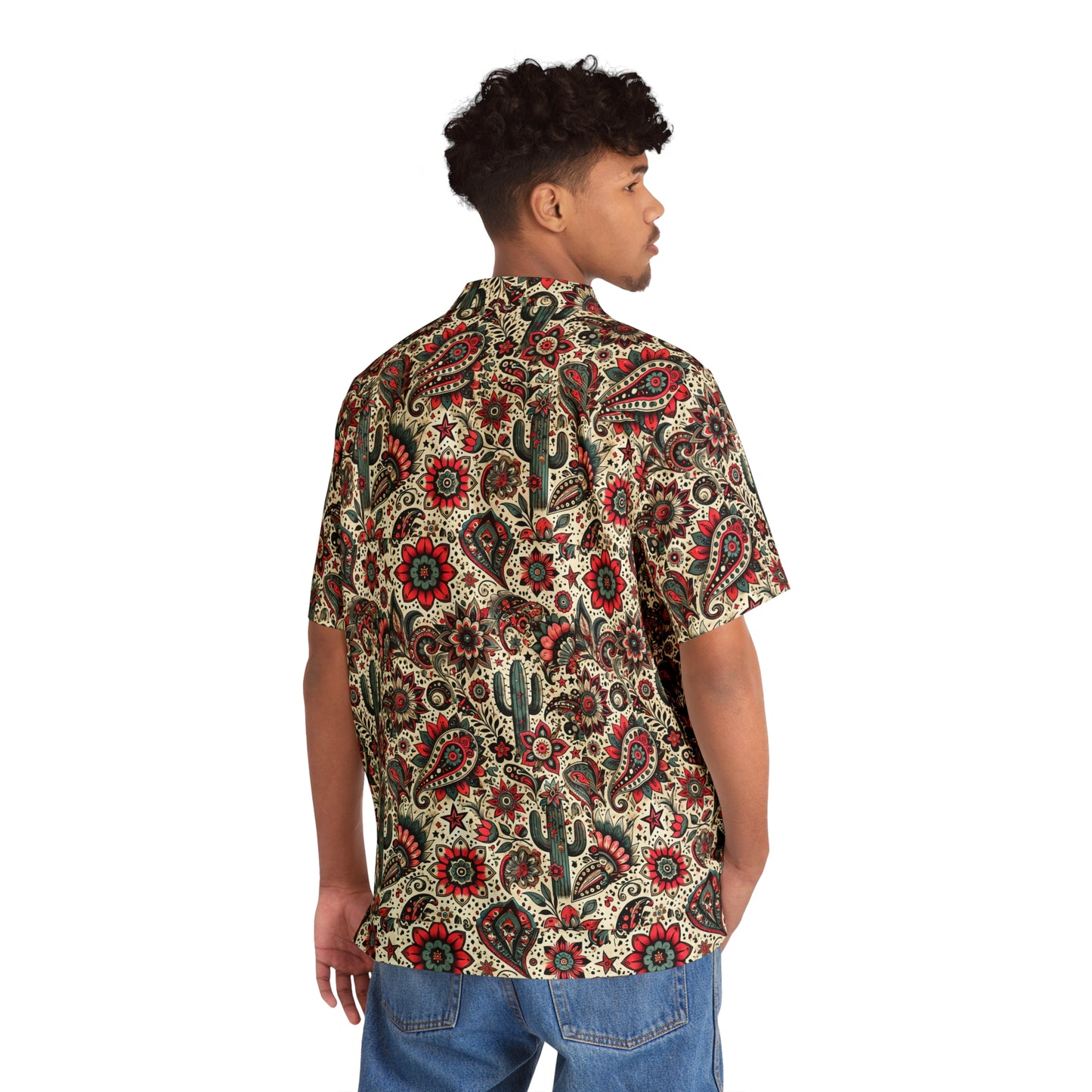 Desert Bloom Dreamscape Men's Button Down Shirt