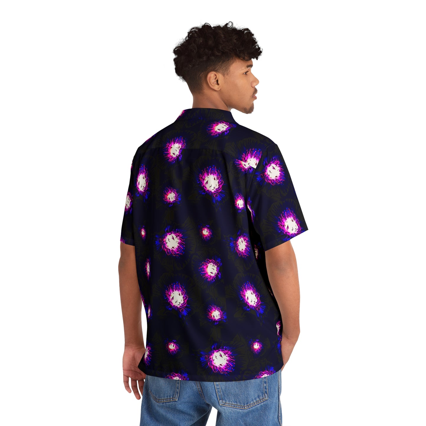 Wasil Simon’s “Fauna Omega” Men’s Button Down T-Shirt