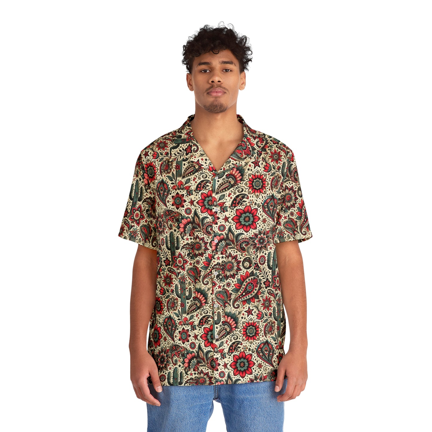 Desert Bloom Dreamscape Men's Button Down Shirt