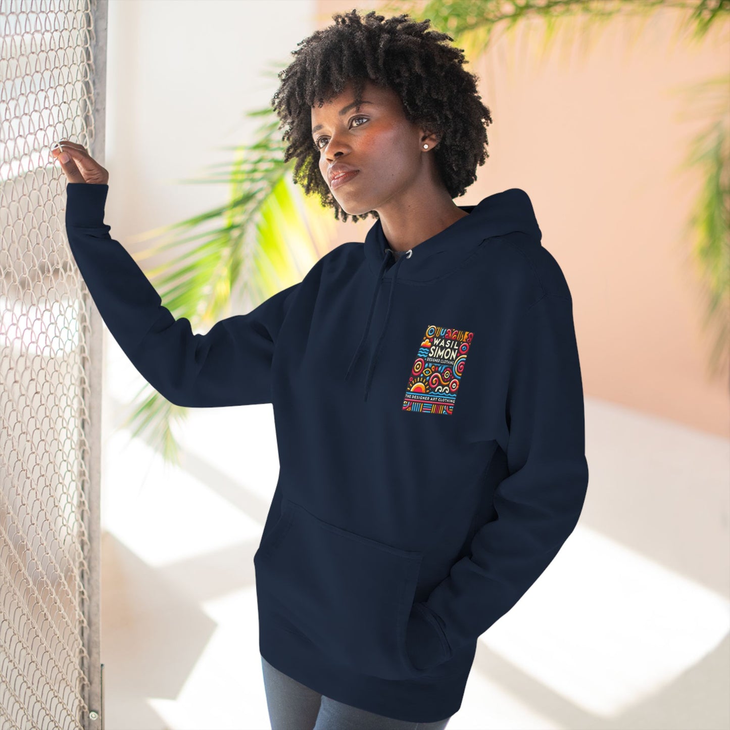 Wasil Simon's "Aquatic Mystery" Three-Panel Fleece Hoodie