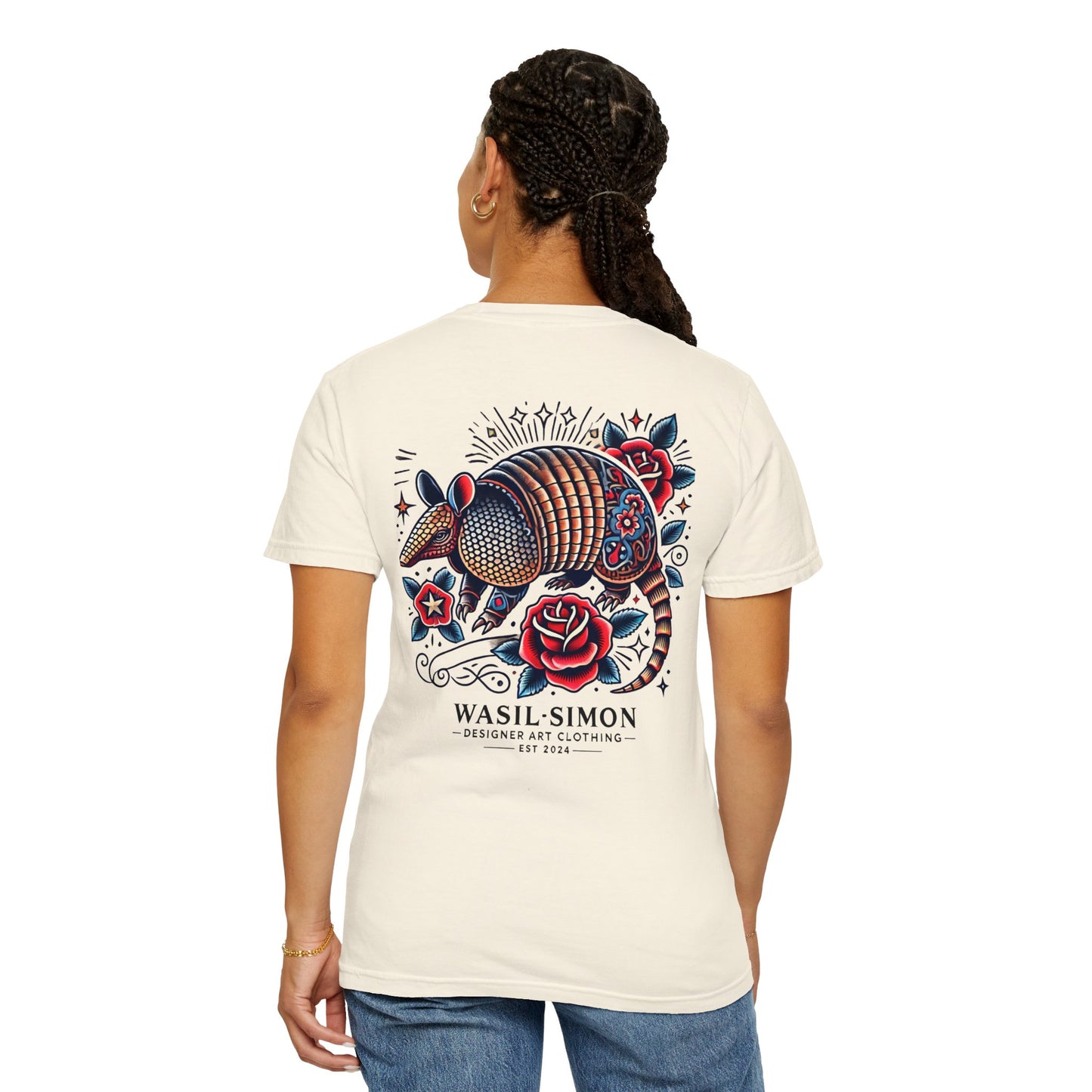 Wasil Simon’s “Armahdilla” Unisex T-shirt