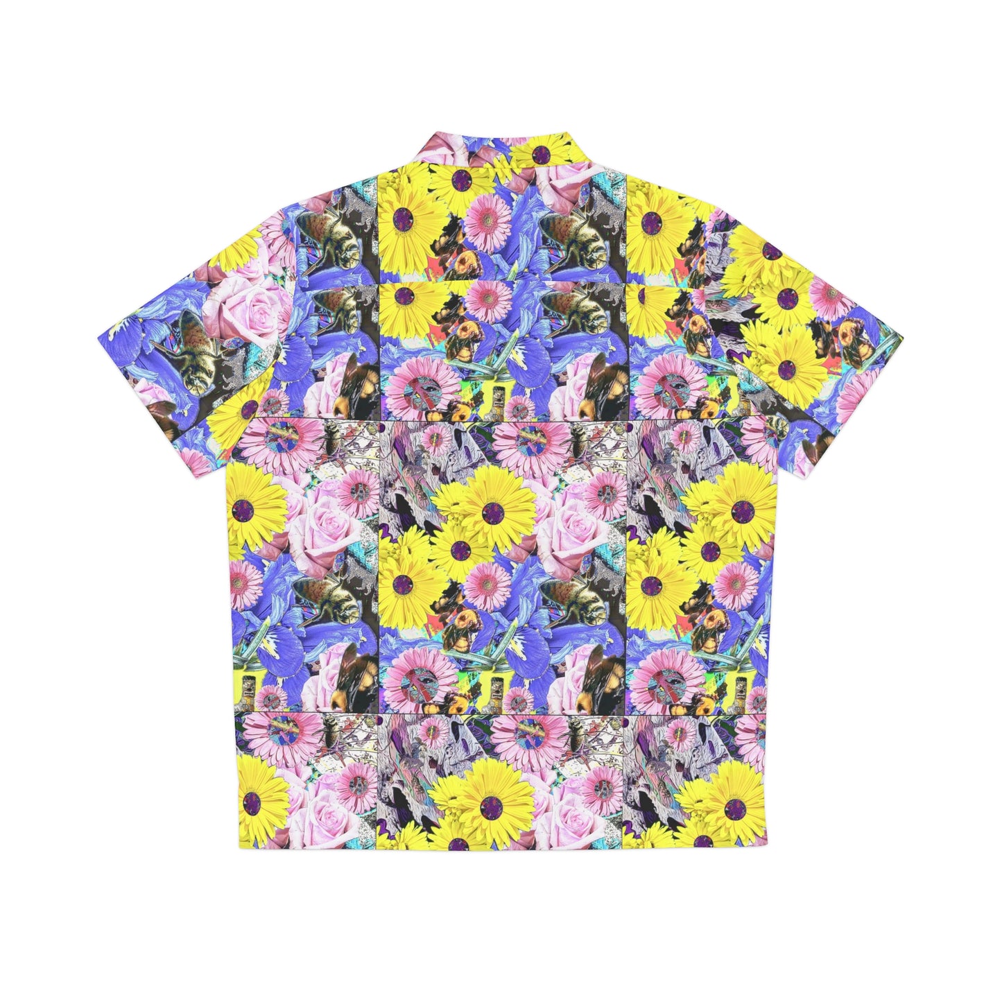 Floral Symphony Men's Button Down Shirt