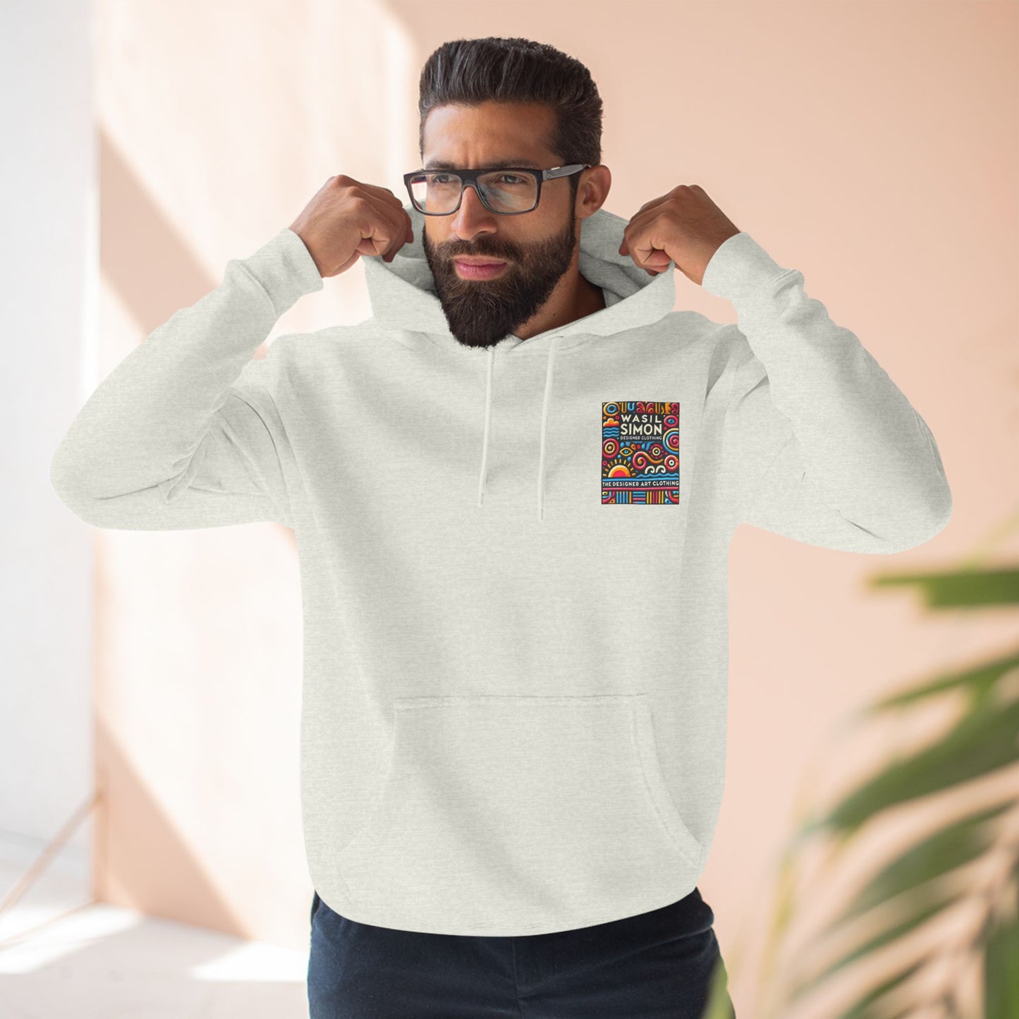 Wasil Simon's "Aquatic Mystery" Three-Panel Fleece Hoodie