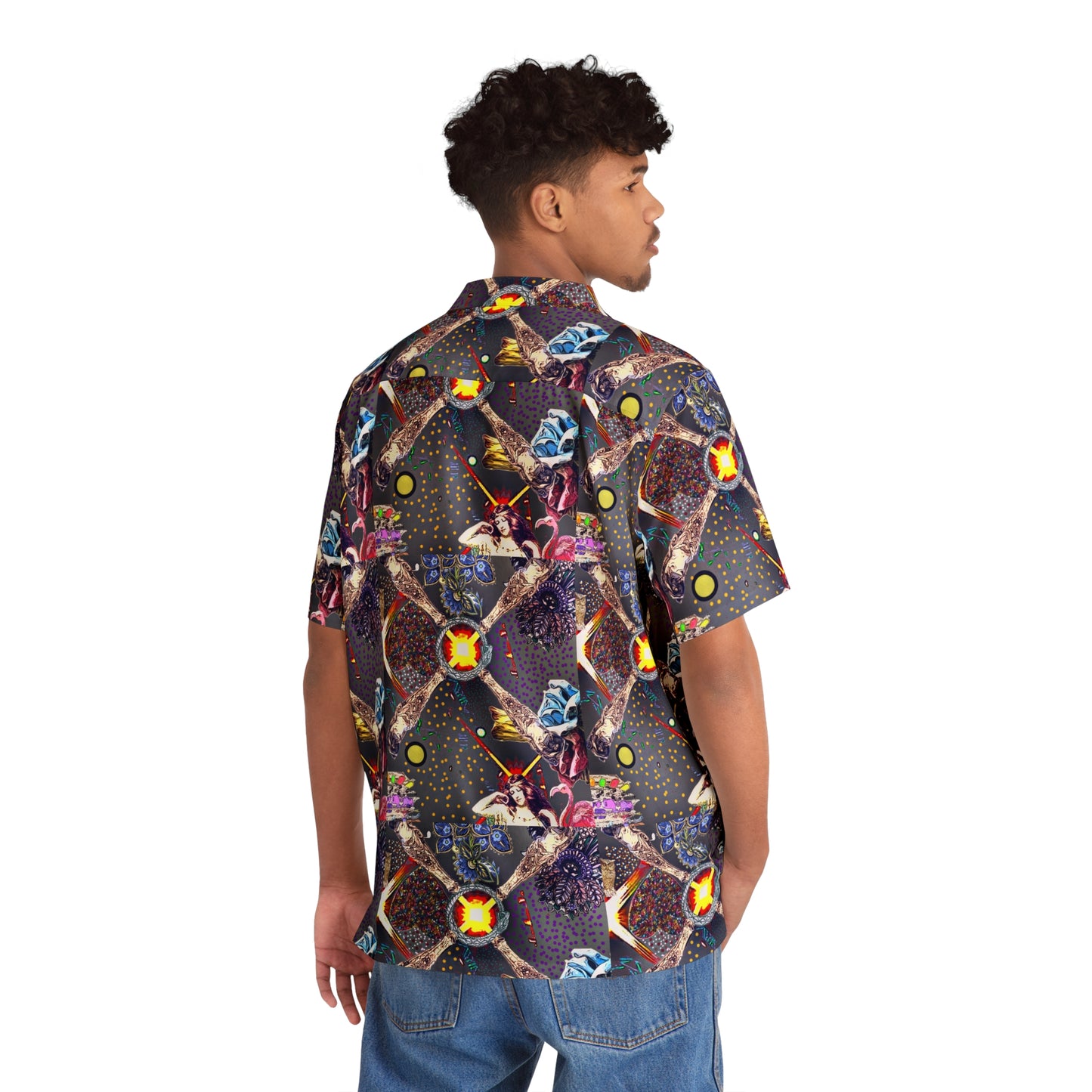 Ethereal Nexus Men's Button Down Shirt