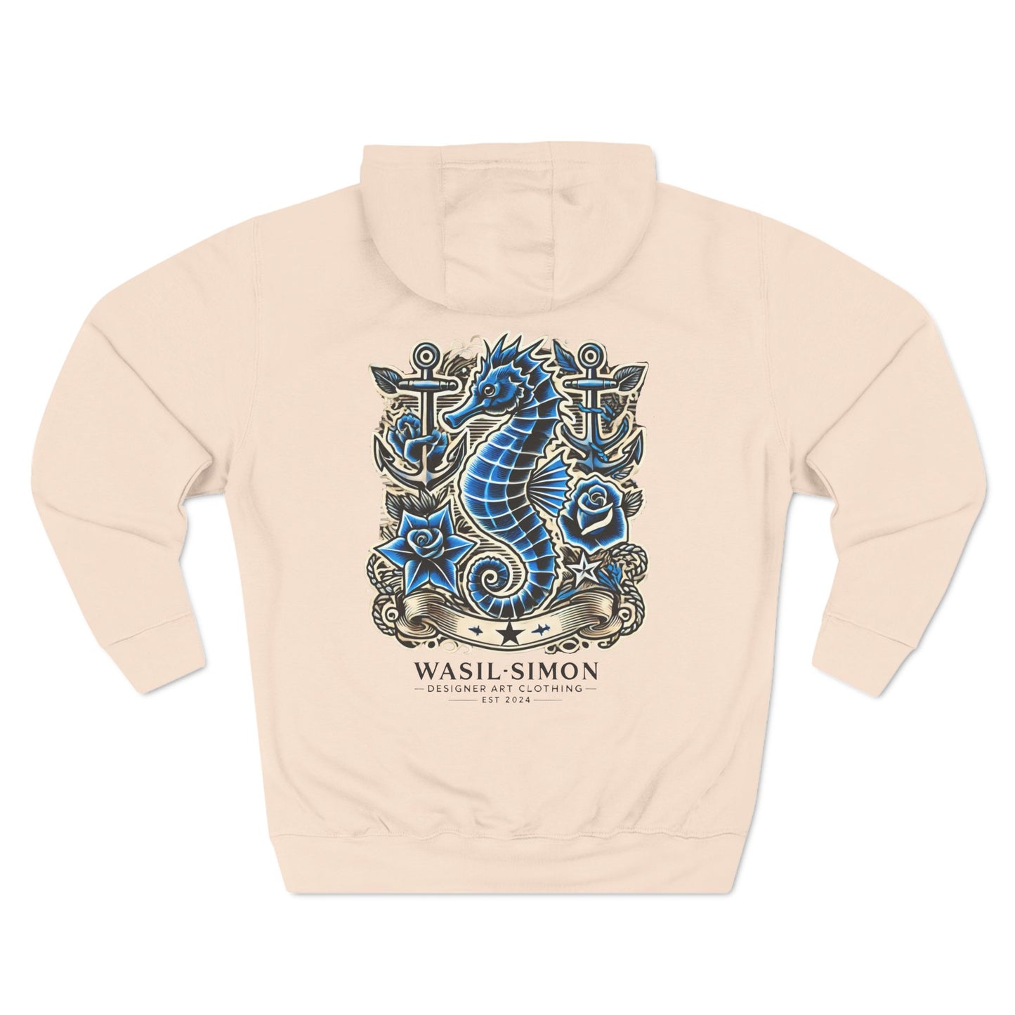 Wasil Simon's "Aquatic Mystery" Three-Panel Fleece Hoodie